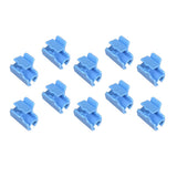 Max 10Pcs Pipe Clamps for Fixing Greenhouse Film Netting Blue