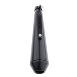 Max Motorcycle Cafe Racer Exhaust Pipe with Sliding Bracket Universal Black