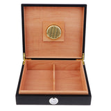 Maxbell Spanish Cedar Cigar Humidor W/ Humidifier Hygrometer Cigar Box Black