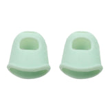 Max 2pcs Soft Kalimba Finger Protector Thumb Picks for Beginner Accs Light Green