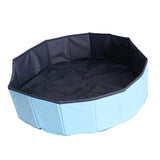 Maxbell Foldable Dog Pet Paddling Pool Water  Summer Outdoor Play Skyblue 80x20cm