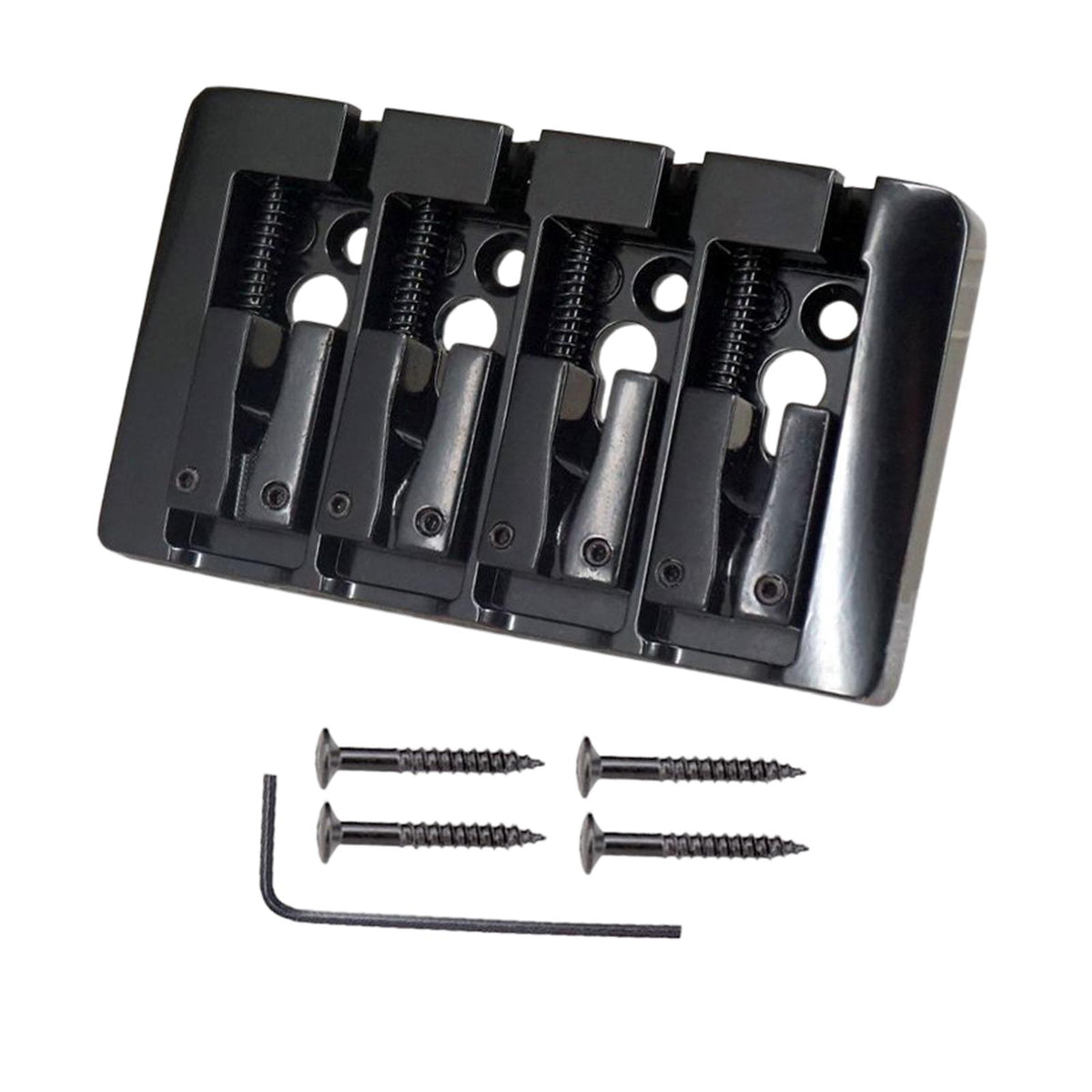 Maxbell 4 String Electric Bass Bridge for Electric Guitars Replacement Repair Part