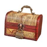 Maxbell Retro Style Storage Box Multifunctional for Desktop Living Room Decoration Style B