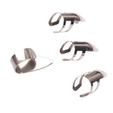 Maxbell 4pcs Finger Picks Stainless Steel Guitar Finger Picks & Thumb Pick Set