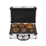 Maxbell Diamond Core drill bit Set Alloy Tile hole for Marble Stone Granite 6pcs