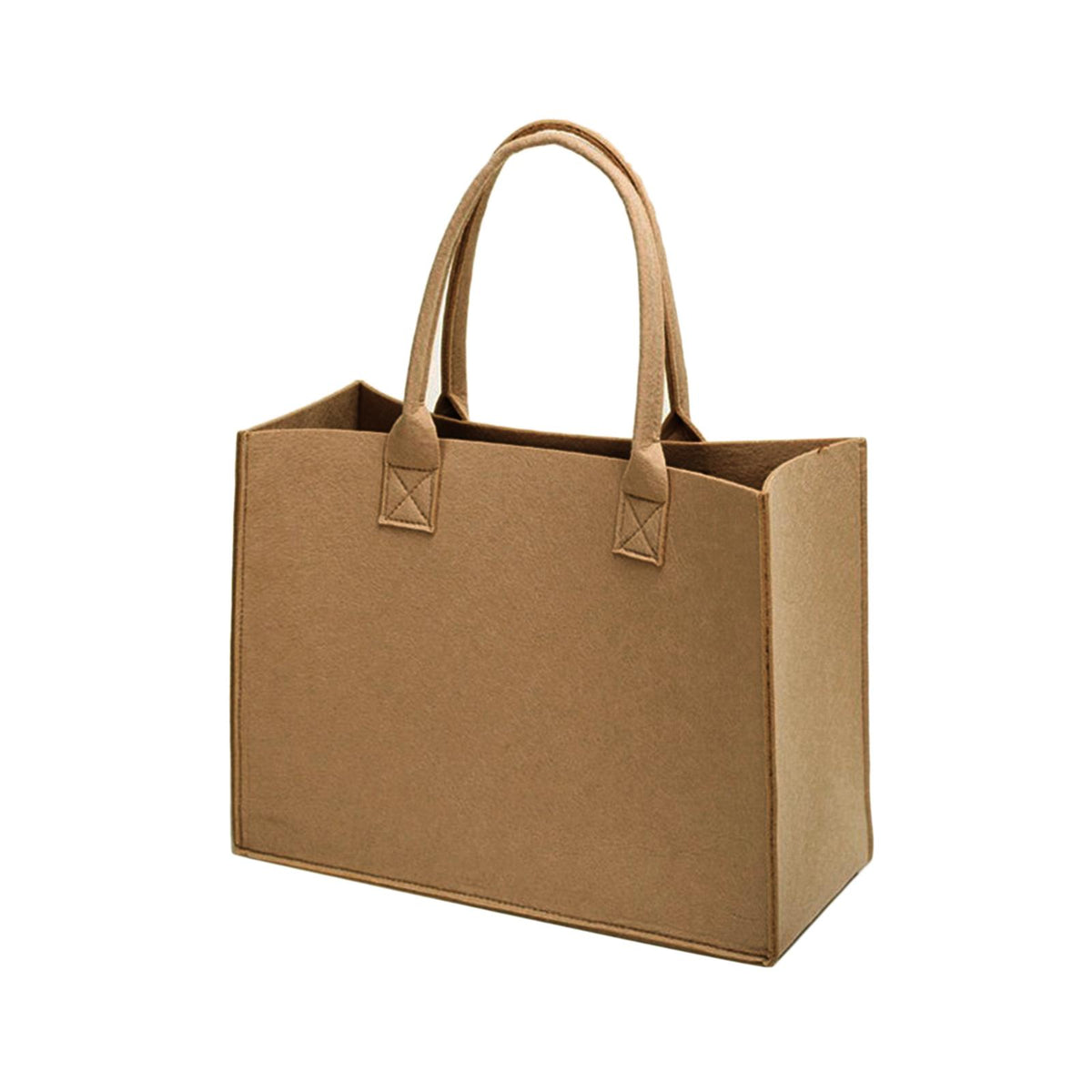 Maxbell Shopping Bags for Groceries Large Durable Handle Thickened Stands Upright 30x20x12cm Ginger
