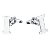 Maxbell Men's Cuff Links Initial Personalized Capital Alphabet Letters Cufflinks I