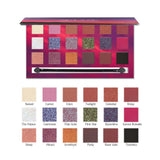 Maxbell Matte Shimmer 18 Colors Eyeshadow Palette Blendable Long Lasting Eye Shadow