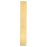 Maxbell Mini Brass Math Geometry Ruler Jewelry Measuring Tool Straight Ruler