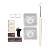 Maxbell Coaster Latch Hook Kits DIY Crochet Embroidery Kits for Cup Coaster Making B
