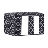 Maxbell Clothes Storage Bag Quilt Bedding Zipper Organizer Black 45x45x20cm B