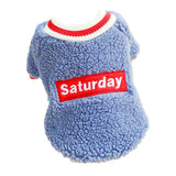 Maxbell Cute Dog Puppy Winter Warm Coat Dogs Comfortable Outdoor Apparels Blue-XS