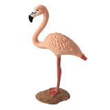 Max Miniature Animals Birds Model Figurine Statue Scupltue Toy  Pink Flamingo