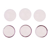 Maxbell 6pcs 20mm Half Glass Bottle Globe Cover Charms DIY Jewelry Making Pink