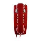 Maxbell Wall Phone Handset Volume Control Wall Telephone for Living Room Office Red