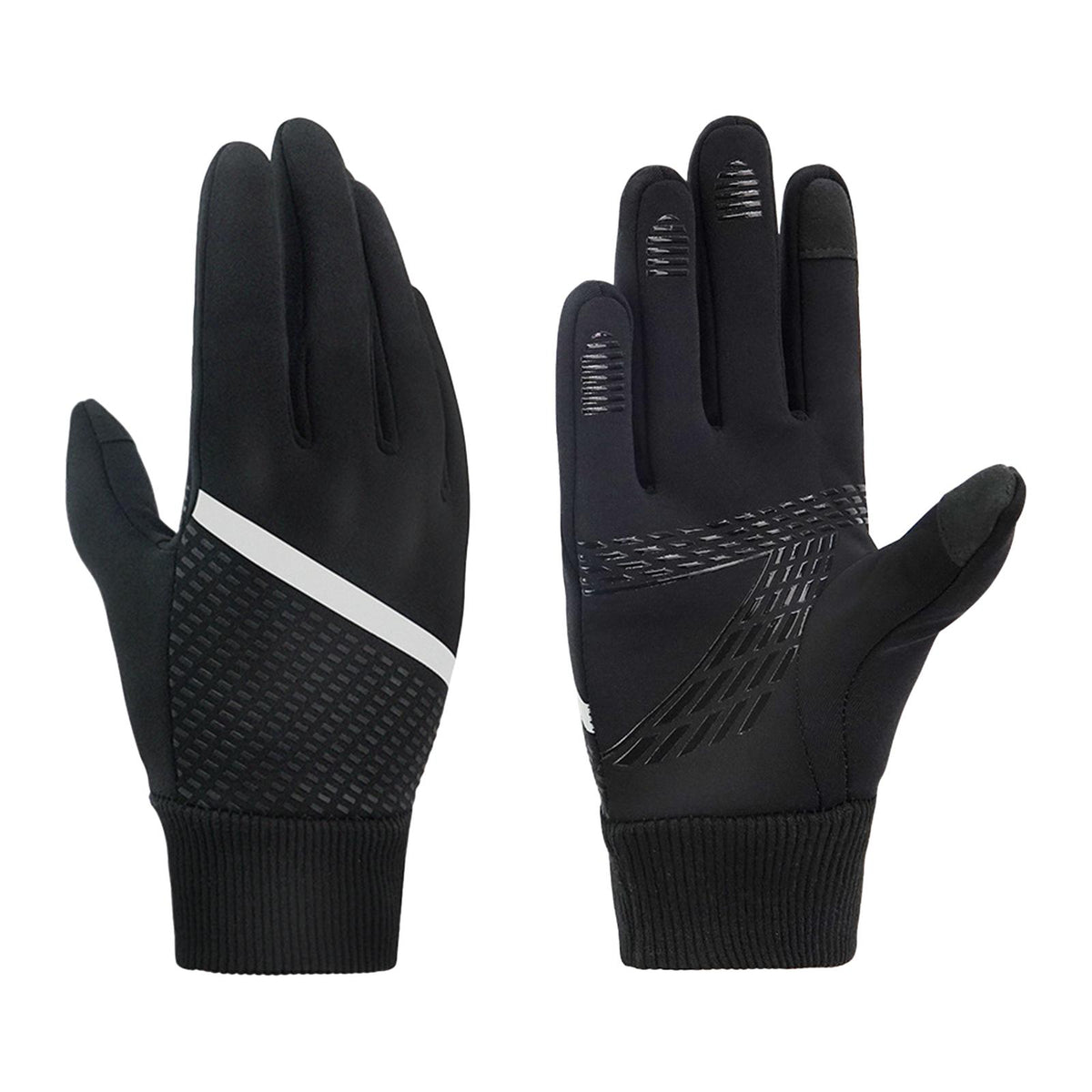 Maxbell Winter Ski Gloves Touchscreen Mittens AntiSlip for Motorcycle Skiing Fishing S black