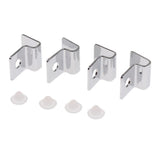 Maxbell 4x Stainless Steel Aquarium Fish Tank Glass Cover Clip Support Holder 5MM