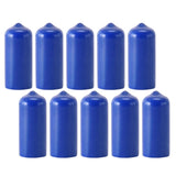 Maxbell 10Pcs Rubber Cue Cover Protector Head Cover Pool Billiard Protective blue 13mm