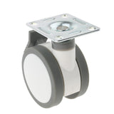 Max 3" Flexible Silent Brake Hospital Bed Caster Wheels Solid Medical Tyre Flat