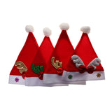 Maxbell 4pcs Christmas Hats Child Kid Santa Xmas Party DressUp Holiday Accessories