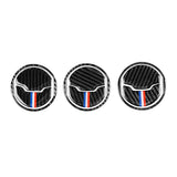 Maxbell Carbon Fiber Car Central Air Outlet Trim Sticker for Ford Mustang 15 16 17