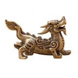 Maxbell Feng Shui Kirin Statue Lifelike Kirin Ornaments for Decor Office Dining Room