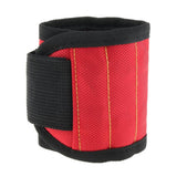 Max Magnetic Wristband Nail Screw Holder Tool Storage Drill Belt Red