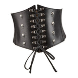 Maxbell Fashion Women Waist Belt Wide Cinch Belts Tie up Corset for Party Halloween
