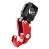 Max Maxb CNC Alloy Folding Hanger Hook Buckle For 22mm Handlebar Motorcycles Red
