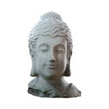 Maxbell Resin Fish Tank Buddha Head Sculpture Home Decor Landscaping B
