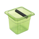 Maxbell Coffee Ground Knock Container Bin Durable for Western Restaurants Cafe Hotel Large green