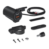 Maxbell Dual USB Car Power Charger Adapter Quick Charge 3.0 for Vehicles Boats Green Light
