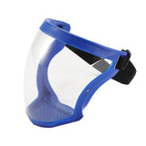 Maxbell Full Face Shield Kitchen Transparent Shield Home Oil-splash Proof  Blue