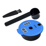Maxbell Coffee Capsule Pod Refillable Pod W/ Brush for Machine Office 180ml with black spoon