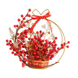Maxbell Flower Basket Ornament Living Room Decor Indoor Door Hanging Spring Festival Style B