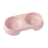 Maxbell Premium Cat Double Bowls Pet Water Food Feeder for Kitten Small Dogs Puppy Pink