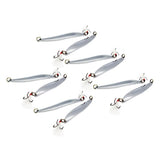 Max 10xWillow Leaf Shape Artificial Sequins Iron Vib Fishing Bait with Hook 21g