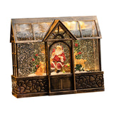 Maxbell Christmas Music Box Lantern with Xmas Tree Snowman Decor for Festival Decor Style A