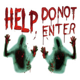 Maxbell Bloody Handprints Zombie Halloween Giant for Window Decoration