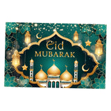 Maxbell Eid Mubarak Background Muslim Islam Ramadan Signs Polyester for Playground Style C 180x115cm