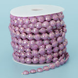 Max 10mm DIY Half Round Bead Garland Spool Beads Craft Wedding Decor Purple