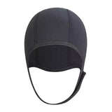 Maxbell 3mm Neoprene Scuba Diving Hat Protection Ear for Rafting Underwater Unisex black