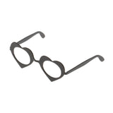 Maxbell 1 / 6 soldier accessories glasses 2.2x2.5cm black