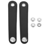 Max Maxb 2pcs PU Leather Adjustable Straps Buckle for Accordion Full Black 12.2cm