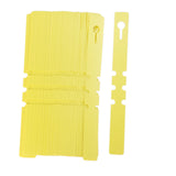 Maxbell 100pcs PVC Greenhouse Gardening Plant Stake Hanging Collar Tag Label Yellow