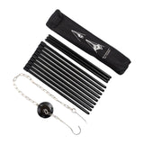 Maxbell Detachable Camping Tripod Hanger Holder Portable for Fishing Hanging Pot BBQ Black