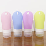 Maxbell 4 Pcs Portable Refillable Silicone Empty Cosmetic Containers for Travel 60ml