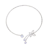 Maxbell Creative Rhinestone Open Choker Necklace Luxurious Women Ornaments Fashion