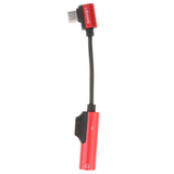 Max Type-c Elbow Adapter Charging Connector for Millet 6 Headset Note 3 Red