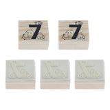Maxbell Wooden Animal & Number Rubber Stamp for Scrapbooking DIY Craft Decor Bird